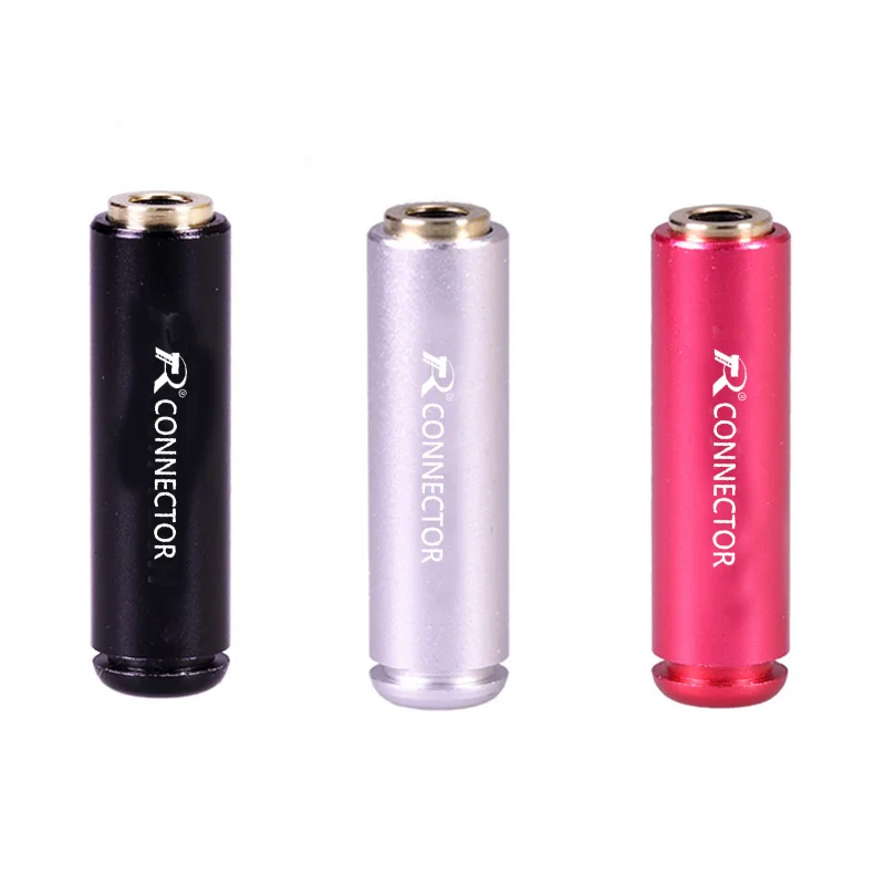 

800pcs/lot 3 Poles Stereo 3.5mm Mini Jack Aluminum Shell Female 3.5mm Jack Socket Stereo Wire Connector Headphone Adapter
