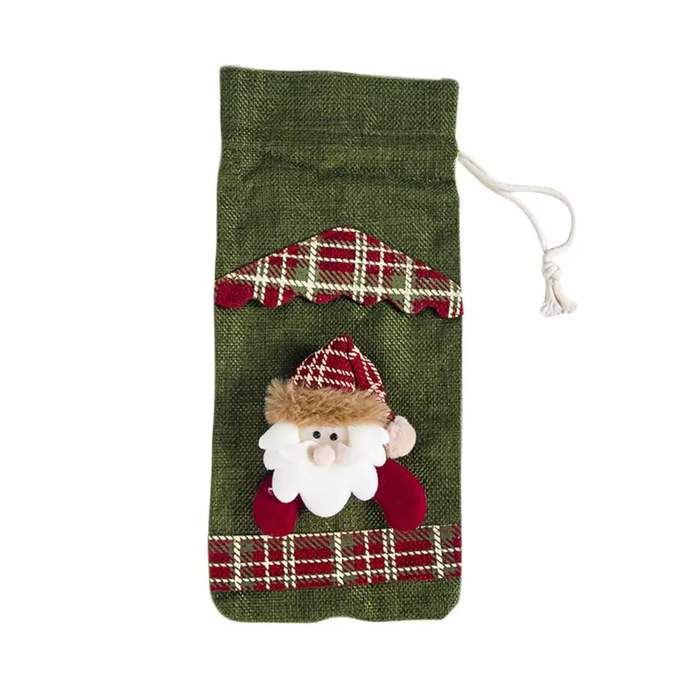 1 шт. Рождественская Крышка для бутылки вина с Санта Клаусом домашнего ужина