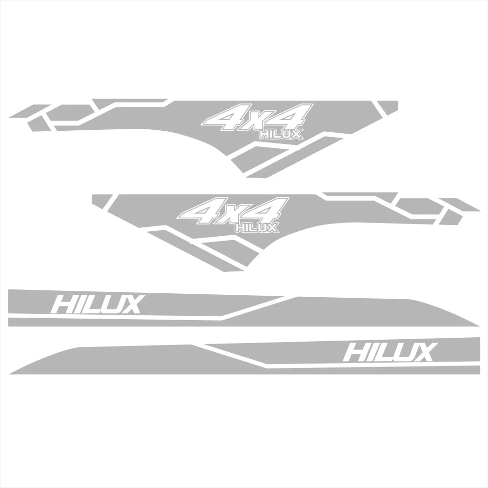 Внедорожные гоночные полосатые автомобильные наклейки для Toyota Hilux Revo Vigo авто