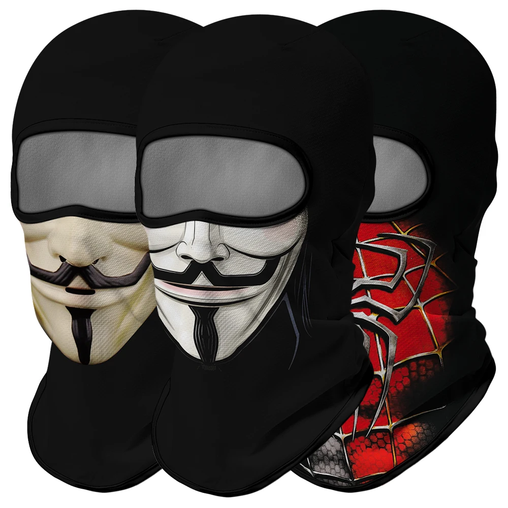 

Vendetta Balaclava Biker Face Mask Bandana Buff Ciclismo Neck Gaiter Bivakmuts Tube Scarf Fishing Face Cover Breathable Headgear