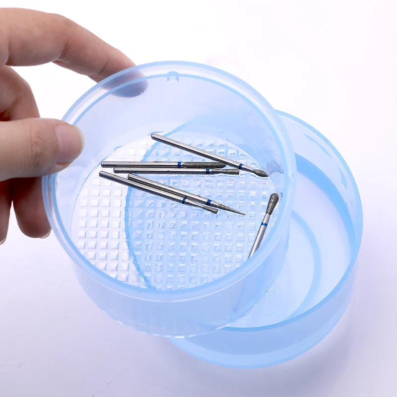 1 шт. сверла для ногтей коробка дезинфекции инструмент дизайна Круглый