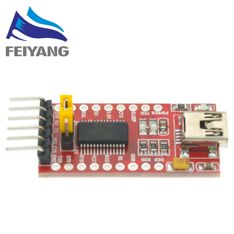 10 шт. FT232RL FT232 USB к TTL 5 в 3 В кабель для скачивания модуль последовательного адаптера