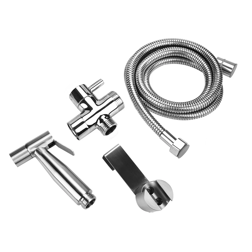 

Портативная ручная Лейка для биде из нержавеющей стали 304, лейка для душа, адаптер для ванной, туалета, дома, набор шлангов