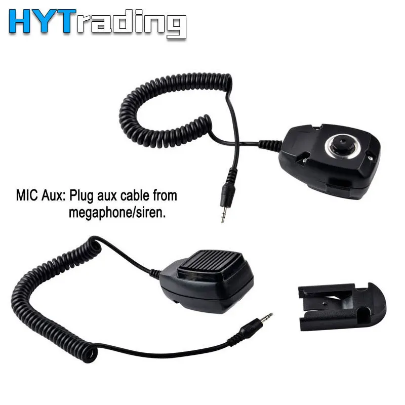 

12V CJB 200W Car Police Siren 8 Sound Warning Alarm Fire Speaker Loud Handheld Microphone Speaker Emergency Car Horn