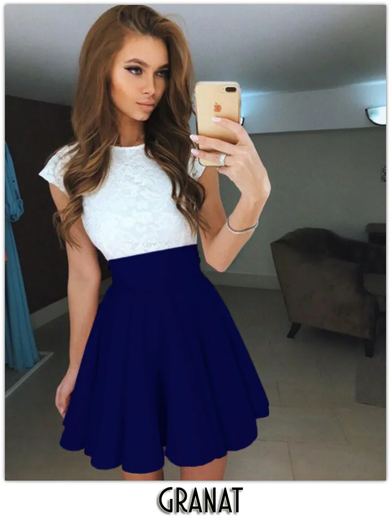 

Donsignet Women's Skirt New Fashion High Waist Multicolor Fluffy Skirt Above Knee Mini Plus Size Skirts Womens Women's Clothing