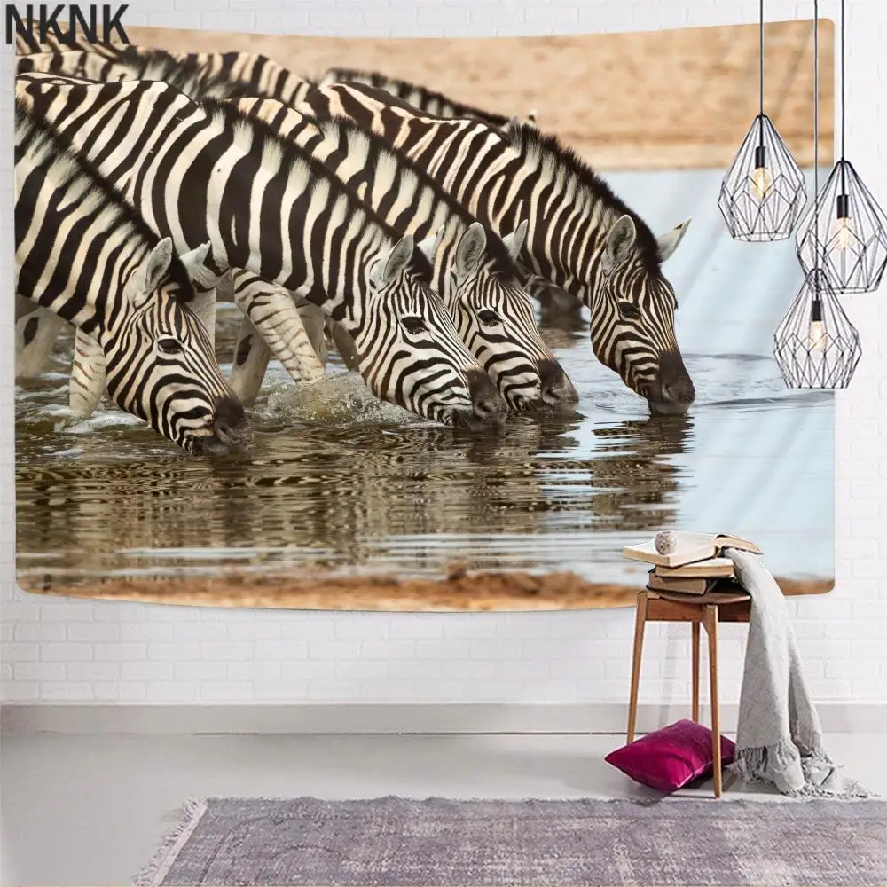 Настенный Гобелен NKNK с 3D-принтом в виде животных | Дом и сад