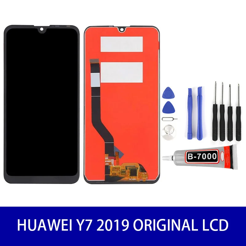 Оригинальное качество ЖК дисплей для Huawei Y7 2019 DUB LX3 L23 LX1 сенсорный экран Сенсорная
