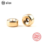 Круглые бусины с золотым наполнением, 3-8 мм, Гладкие бусины с отверстием, для изготовления браслетов, ювелирных изделий сделай сам