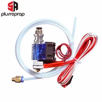 latest v6 j head all metal hotend bowden extruder heater thermistor fan nozzle heat sink for 1 75 3mm with ptfe tube