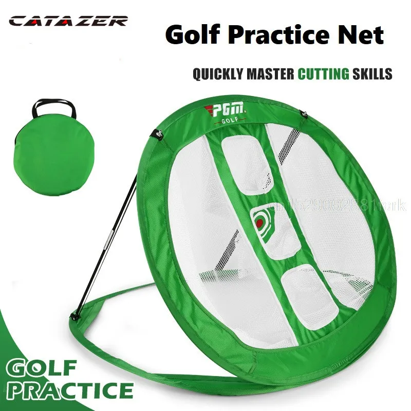 

Catazer Folding Golf Chipping Network Indoor Outdoor Golf Pitching Cage Golf Chipping Net Training Aids Golfing Target
