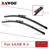 kawoo for saab 9 3 hatchback cabrio mk1mk2mk3 saloon estate car wipers blades fit pinch tabu hook arms year from 1998 to 2012