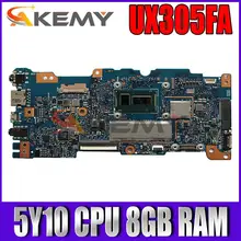 UX305FA With 5Y10 CPU 8GB RAM Mainboard REV 2.0 For ASUS UX305 UX305F UX305FA Laptop Motherboard 100% Tested free shipping