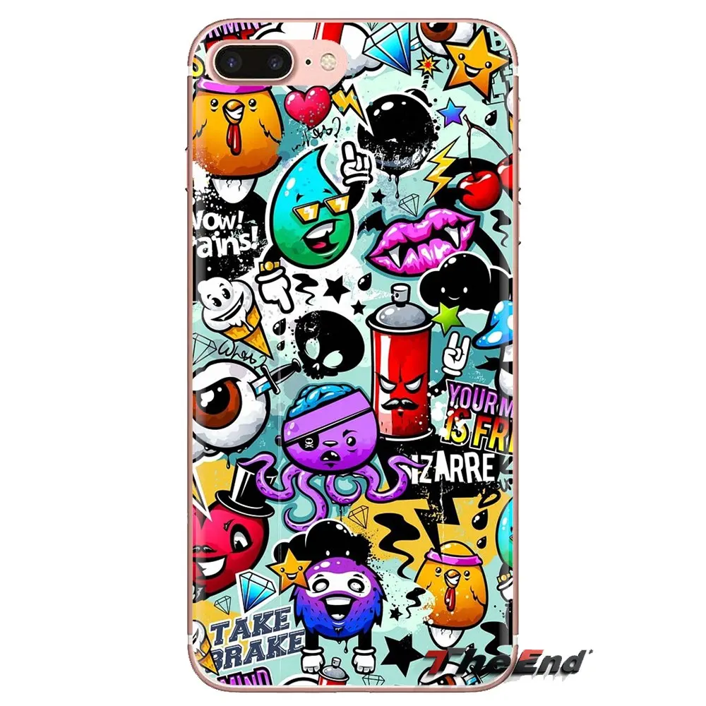 Силиконовый корпус Чехол красочное Рисование граффити глаз для Xiao mi 6 A1 Max x 2 5X 6X Red