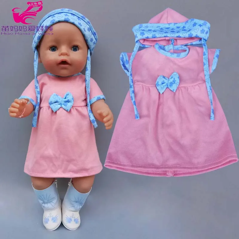 17 дюймов Детские кружевное платье в кукольном стиле для Reborn Baby Doll Одежда 40 см