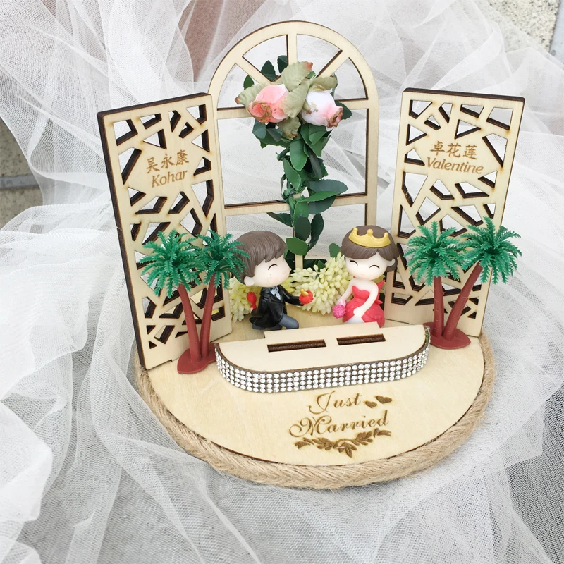 Деревянная коробка для колец в деревенском стиле под заказ подушка Свадебное