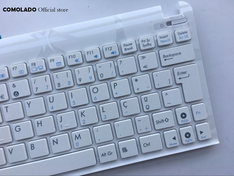 Португальская клавиатура PO для Asus Eee PC 1015 1015B 1015BX 1015PW 1015CX 1015PD 1011 1015PX с белой рамкой