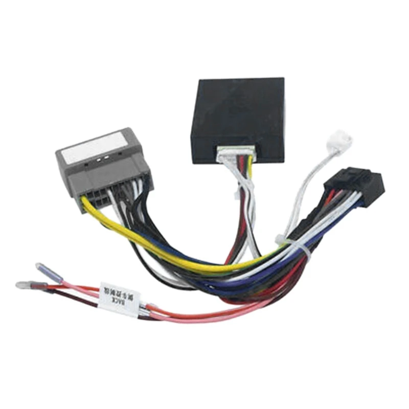 

Car Audio 16PIN Power Cord Adapter Audio Power Wiring Harness Canbus Box for Jeep Compass 2007-2009