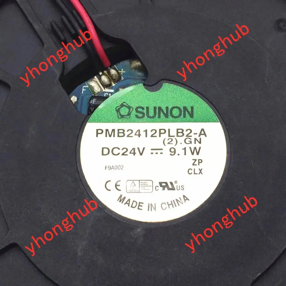 SUNON PMB2412PLB2 A (2).GN DC 24V 9 1 W вентилятор охлаждения сервера|square fan|server fandc 24v fan |