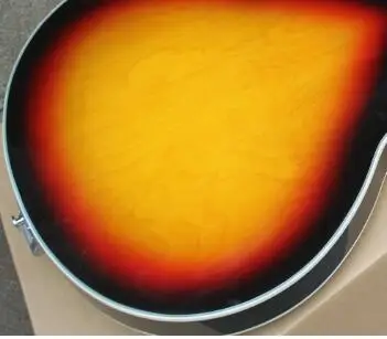 

free shipping Top quality New F hole body Jazz guitar with bigsby Hollow body sunburst Electric Guitar 8pai335