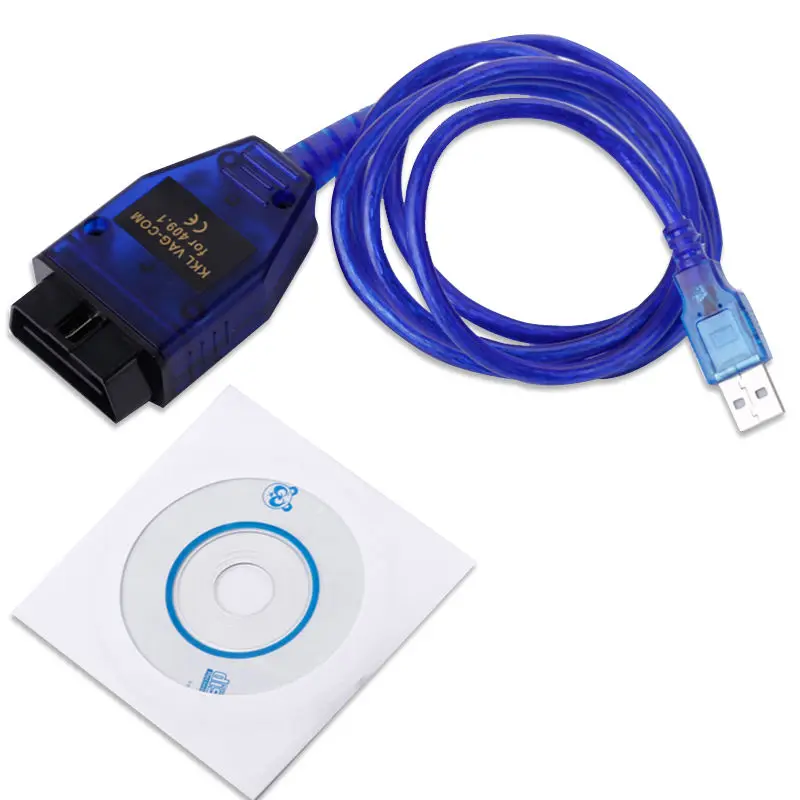 Лучший поставщик USB кабеля KKL VAG COM 409 1 для диагностического сканера OBD2 II VW/Audi/Seat VCDS