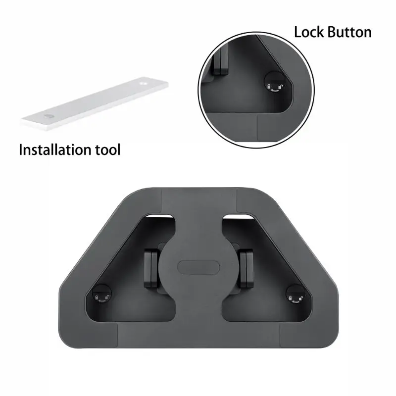 

Adjustable Bracket Aluminum Office Holder 360 Degree Rotation Home Base Mount Stand for Amazon Echo Show 2nd Generation M0XE