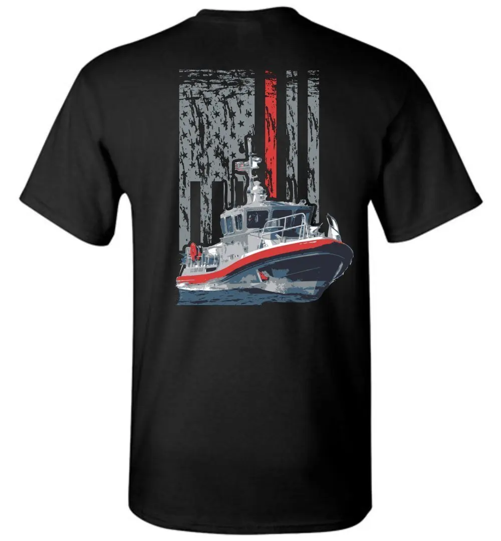 Креативный дизайн футболка с американским флагом береговой охраны среднего