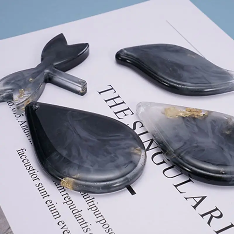 

DIY Crystal Epoxy Resin Mold Earrings Necklace Pendants Casting Silicone Mould