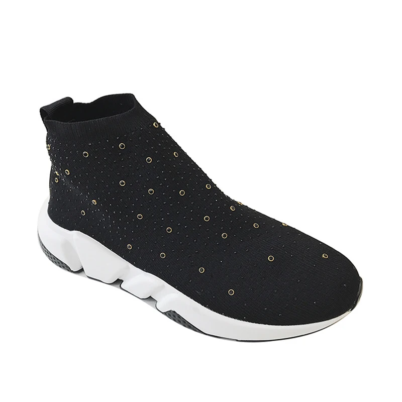 

[ GOGD ]2020 new fashion High Top Shoes for Women Men Ankle Boots Elastic Socks Sneakers Casual Sports Shoes Size 36-41