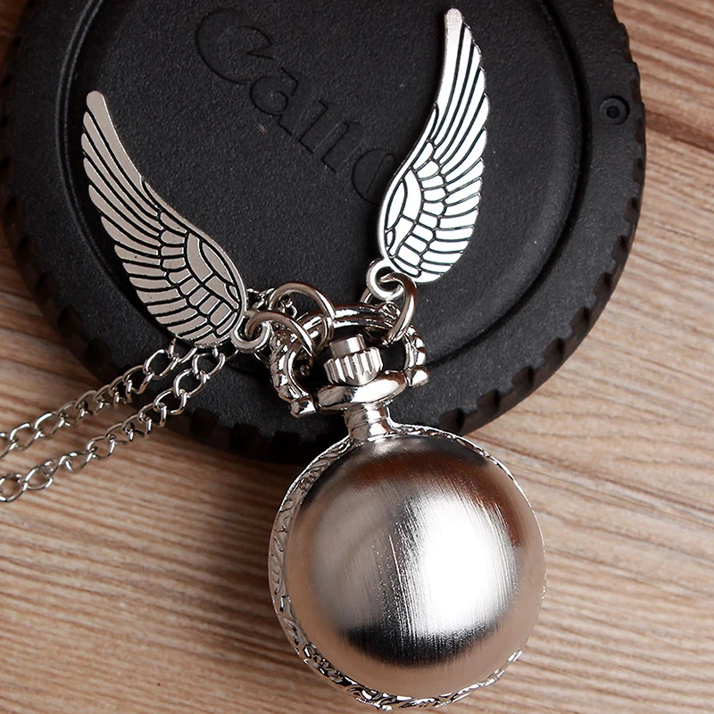 

Top Luxury Smooth Sliver Golden Watch Fashion Ball Polished Quartz Pendant Black Necklace Chain Gifts for Men Women Kids reloj