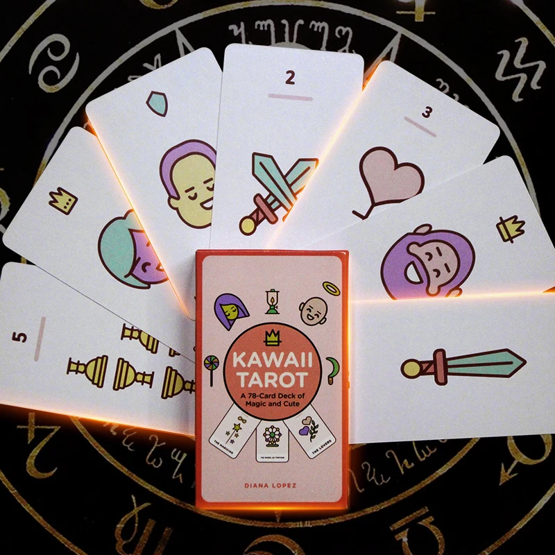 2021 Hot Design Kawaii Tarot 78PCS Playing Cards Table Gamet Oracle Interactive Desktop Tarots Card Drinking Party Game | Спорт и