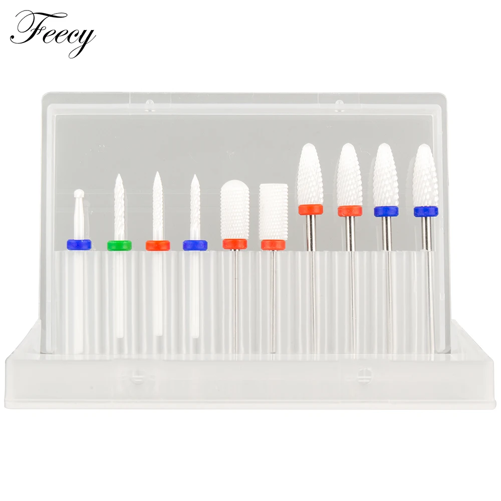Фреза для маникюрного набора 10 шт. фрезы ногтей электрической дрели маникюра