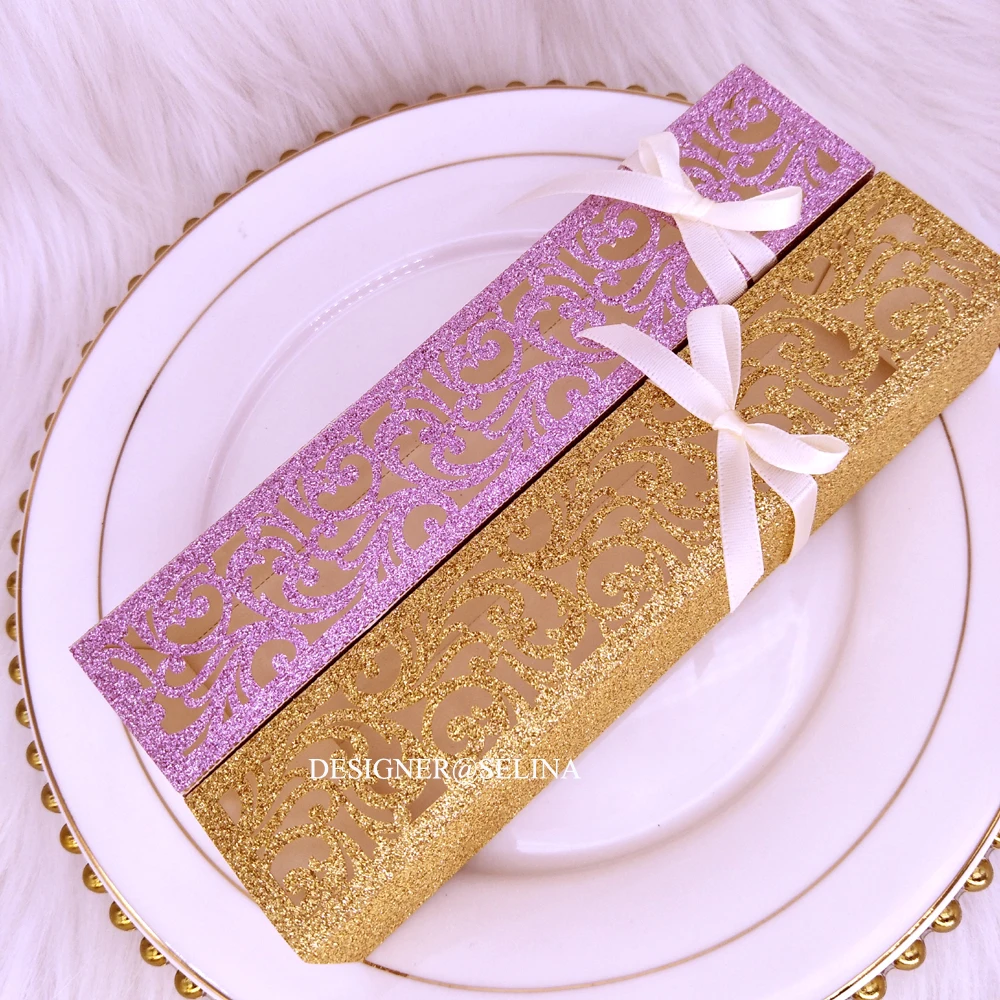 50 шт. свадебные подарочные коробки с лентами | Дом и сад