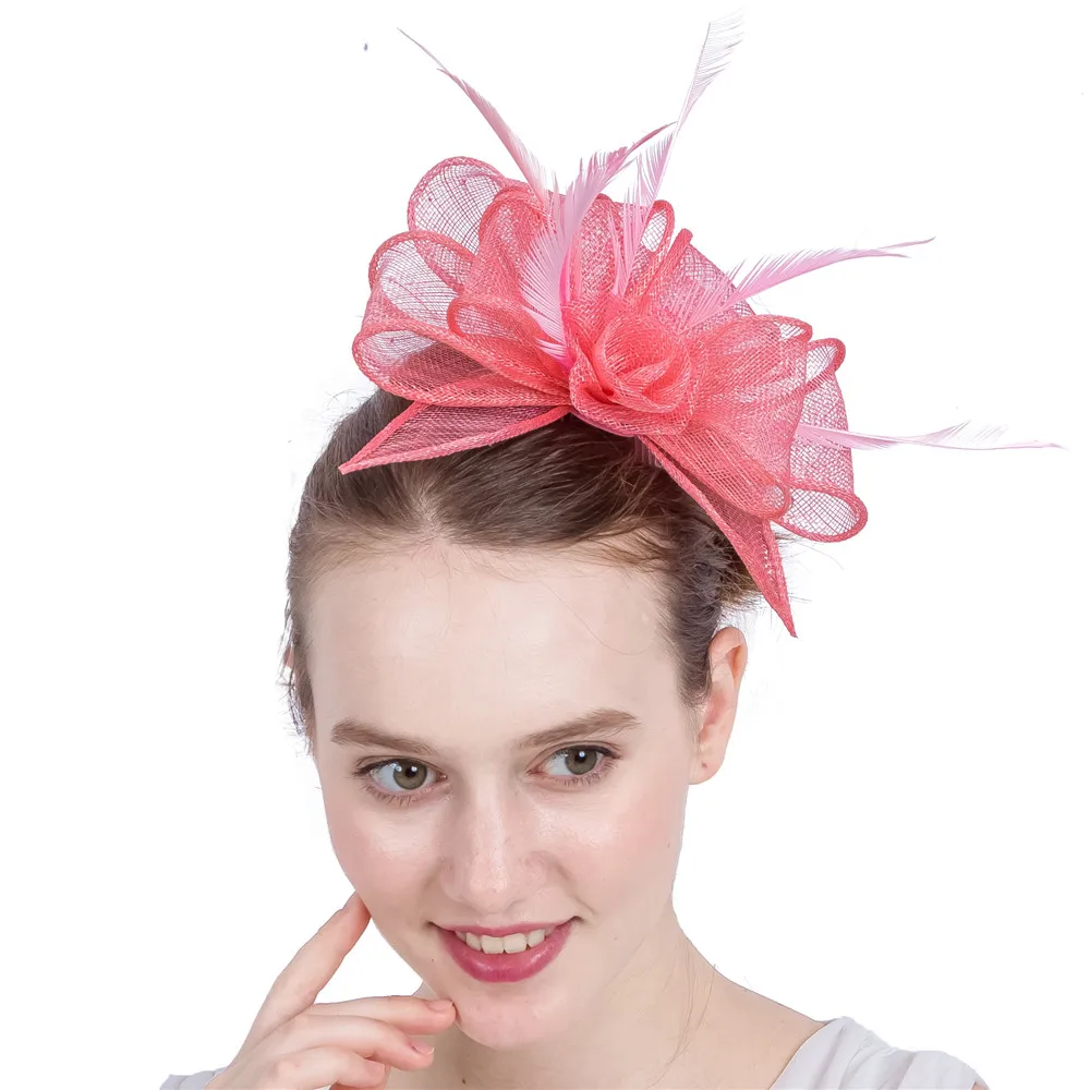 

Gorgeous Women's Ladies Fascinator Party Headband Sinamay Hat Bridal Headwear Church Derby Hair Headdress Accessories
