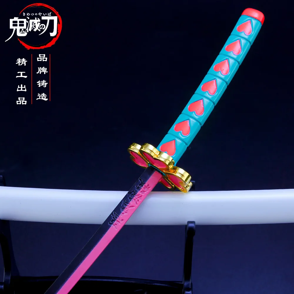 Demon Slayer Sword Kanroji Mitsuri Nichirin Blade Alloy Mini Japanese Anime Weapon Model Holiday Gift Inder Surprise Toys | Игрушки и