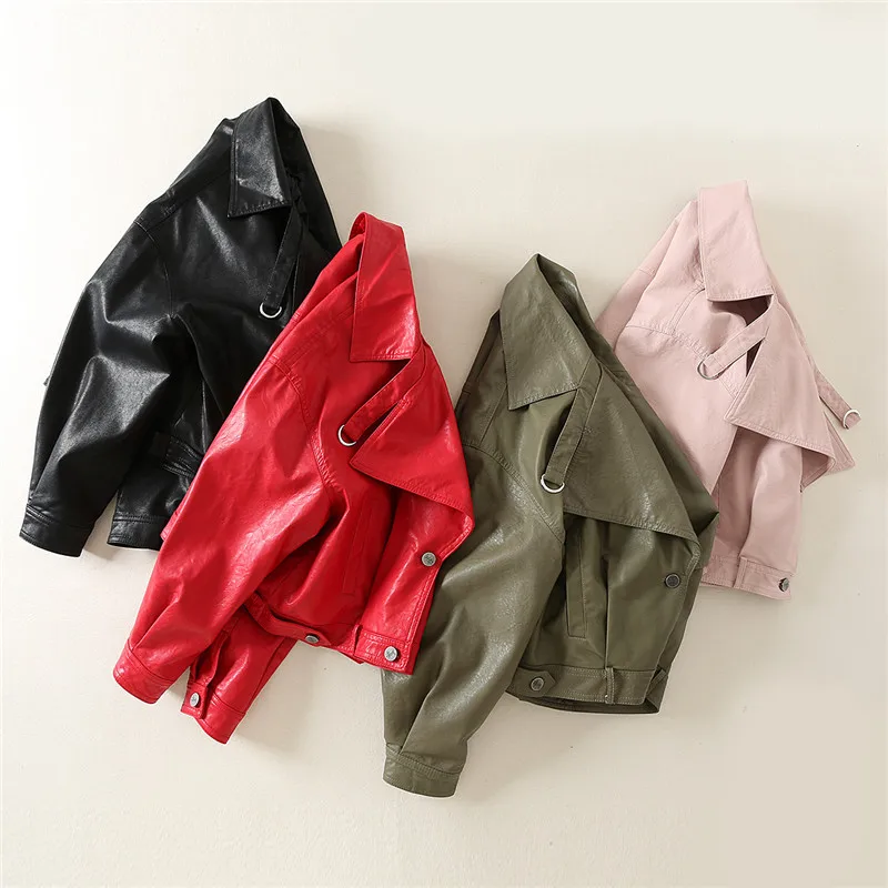 FTLZZ Женское пальто бомбер куртка из искусственной кожи женские байкерские