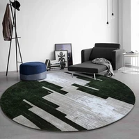 nordic style living room tea table sofa blanket small mattress modern geometric bedroom light luxury thick circular carpet