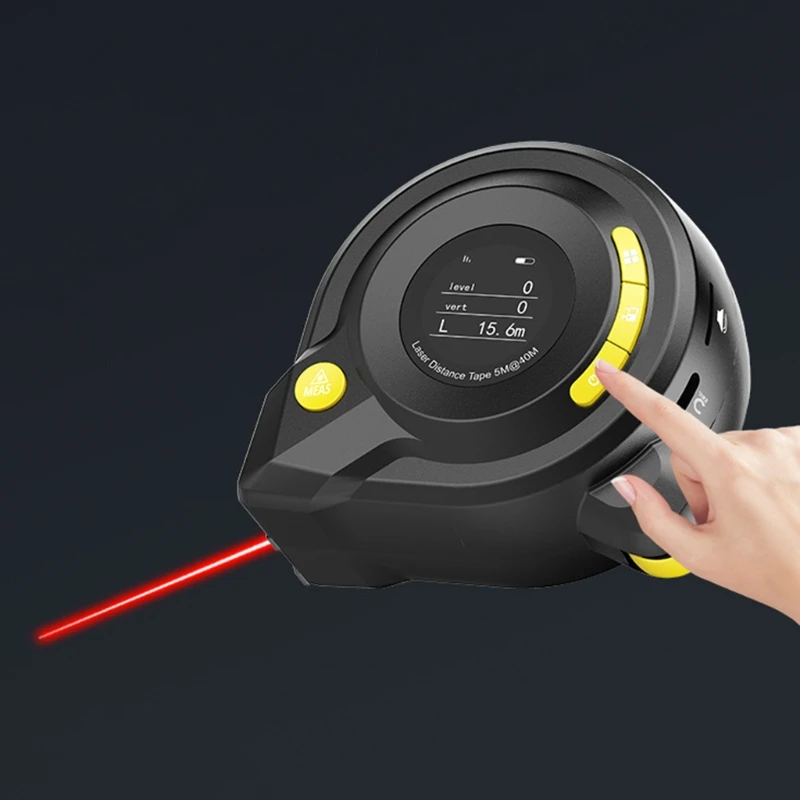 

Laser Digital Range Finder Tape Measure 40M + 5M+ 100M Circular Roller Distance Meter Arc Golf Rangefinder Ruler Roulette 3in1