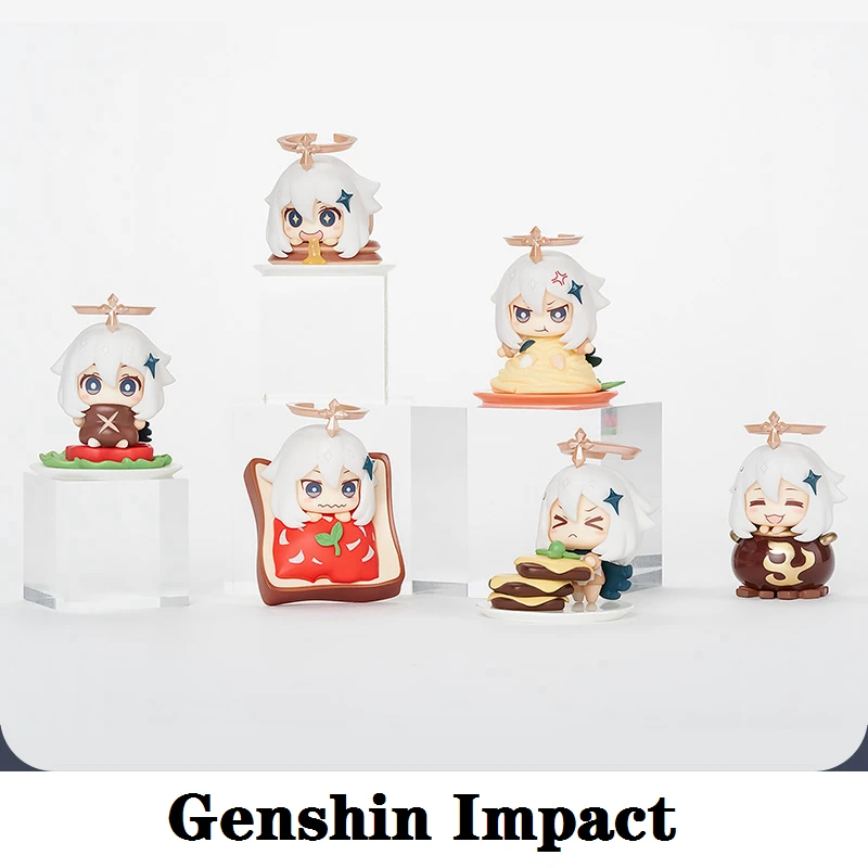 

Paimon Emergency Food Theme Blind Box Game Genshin Impact New Account Figure Anime Project PVC Statue Xmas Decoration Kids Gifts
