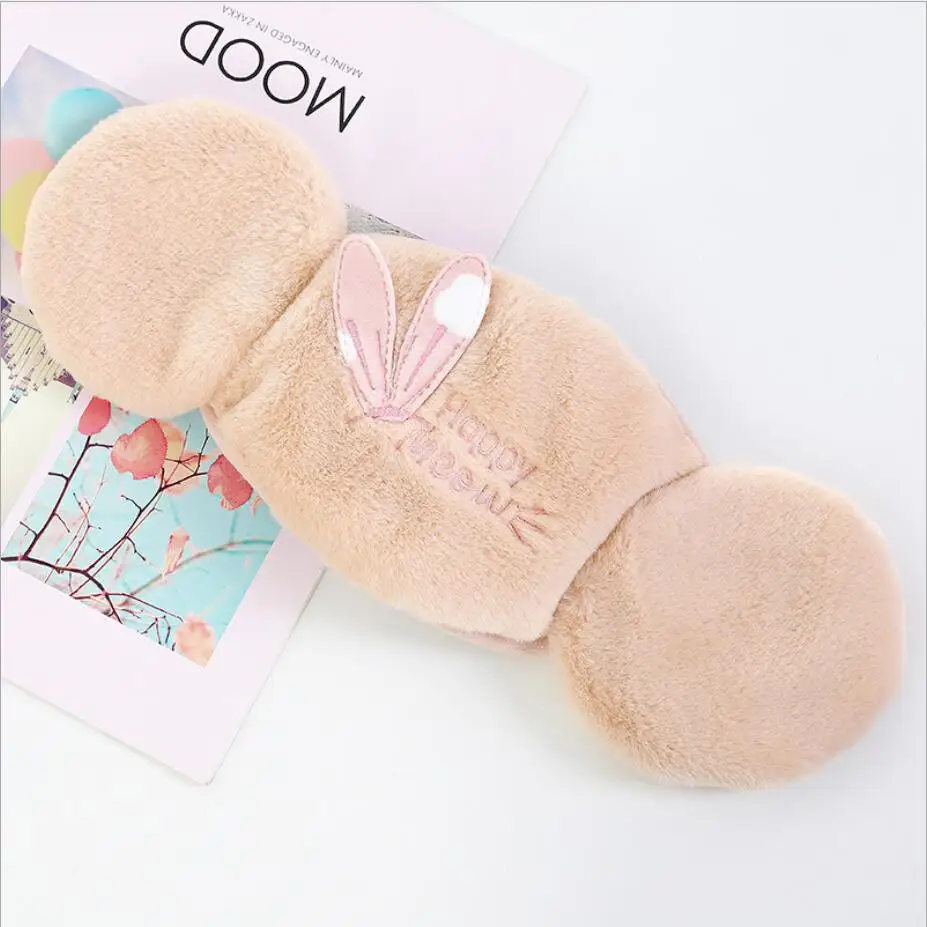 2 Cute girls winter warm masks Ear protect lady's anti-pollution mouth mask Cycling Wearing Earmuff Windproof Mask women Anti-Dust - Цвет: 2