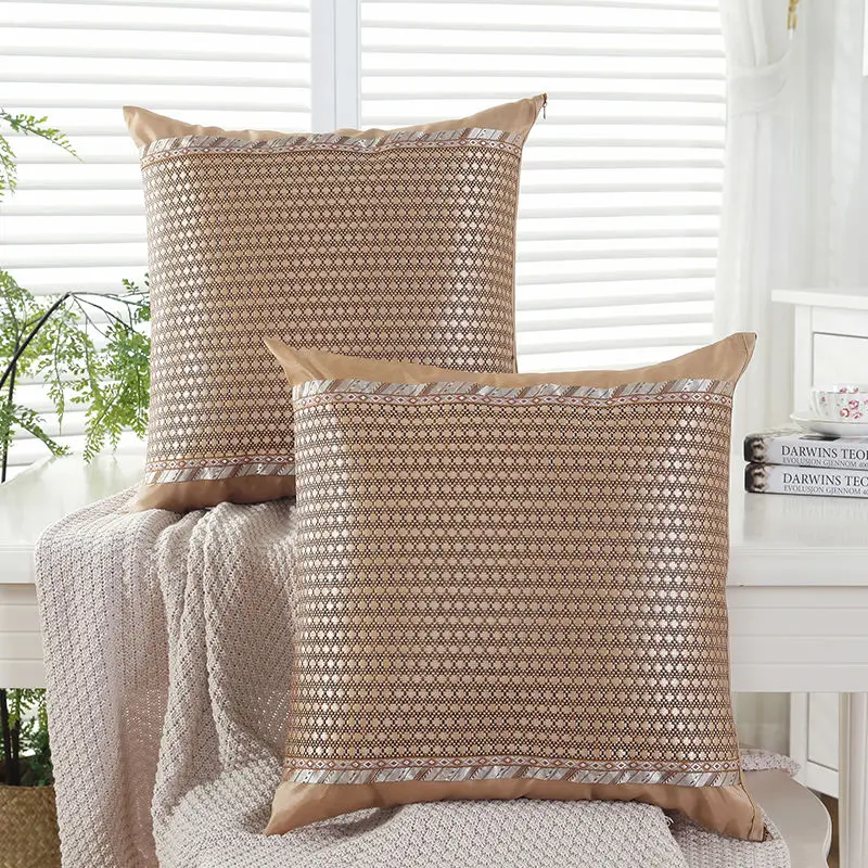 

Summer Cool Rattan Pillowcase 45X45cm/40X60cm Throw Cushion Pillow Cover Printing Cushion Pillow Case Bedroom Office