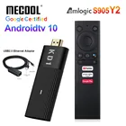 2021 Mecool KD1 TV Stick Amlogic S905Y2 Android 10 2 Гб 16 Гб Google Сертифицированный Голос 1080P 4K 60pfs 2,4G  5G Wifi BT4.2 TV Player