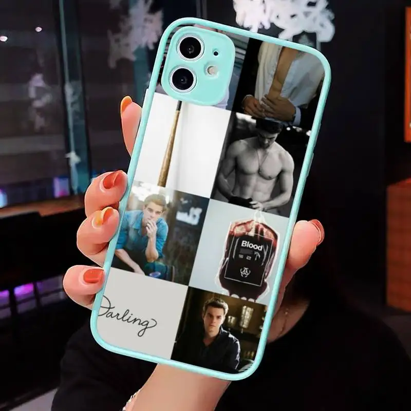

Klaus Mikaelson Vampire Diaries Phone Cases Matte transparent For blue iPhone 12 Mini 11 Pro XR XS Max 7 8 Plus X Back Cover
