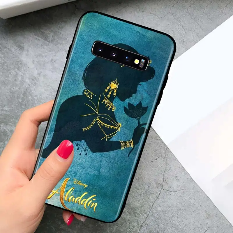 

Aladdin and the magic lamp for Samsung Galaxy S21 Ultra Plus Note 20 10 9 8 S10 S9 S8 S7 S6 Edge Plus Black Soft Phone Case