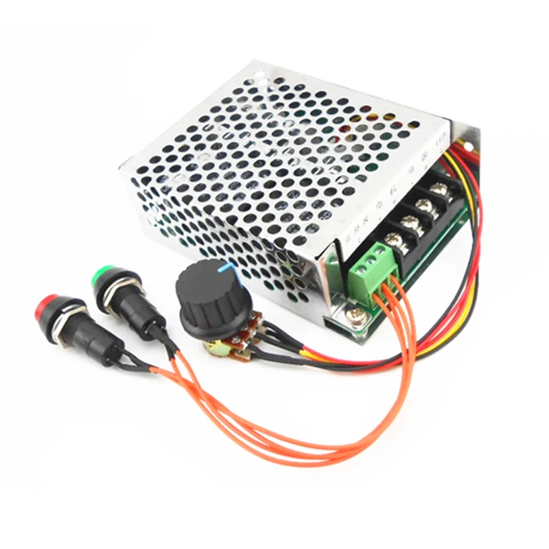 DC10-50V 40A без переключатель кнопки блокировки Скорость Регулятор 12V 24V 48V польский