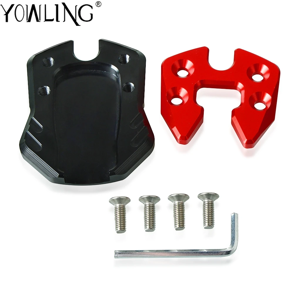 Выдвижная подставка для мотоцикла с плоскими ножками и боковой подставкой