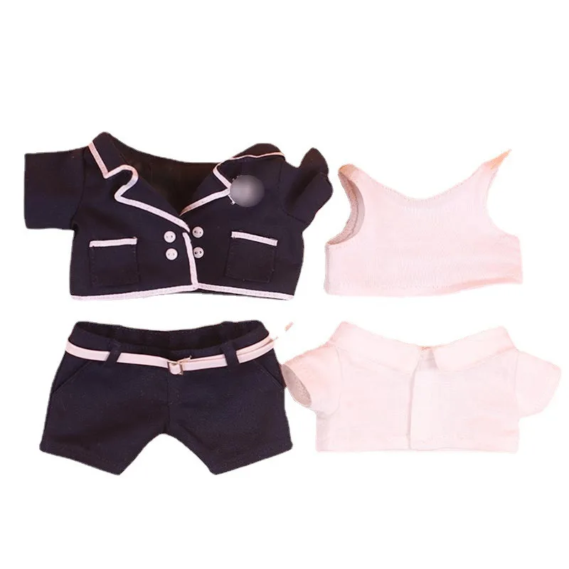 Ropa de algod&oacute;n para mu&ntilde;eca, traje azul marino de 20CM, estrella de peluche, fiesta nocturna de ebullici&oacute;n-5