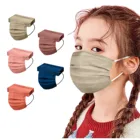 Детская одноразовая маска, нетканые пылезащитные ультратонкие 4-слойные защитные Тканевые маски для лица, маски для детей