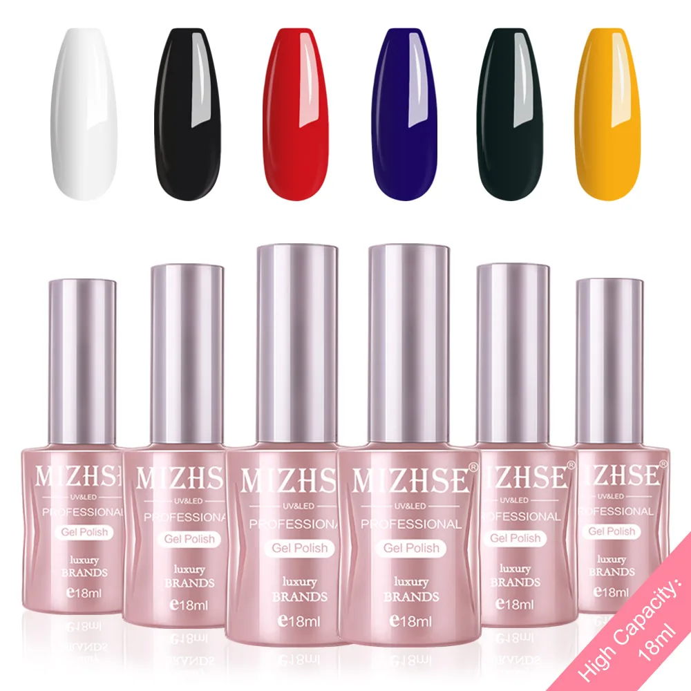 P12 MIZHSE набор гель-лака UV Vernis Полупостоянный Гель-лак лаковое гелевое покрытие для ногтей Отмачивание Чистый Цвет Гель-лак Подарочная коробка салонные наконечники - Цвет: P12