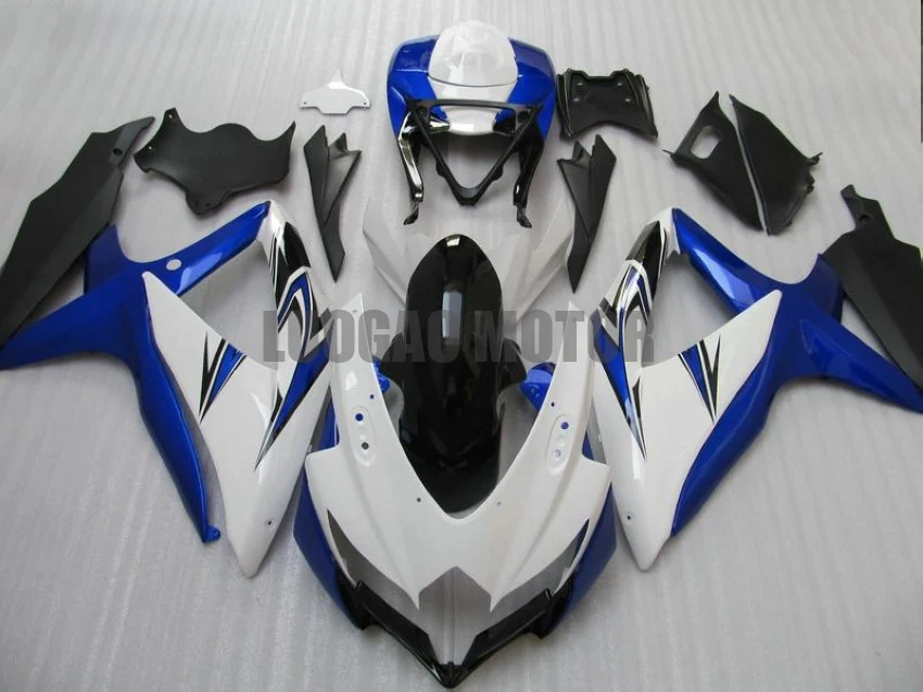 

Injection 2008 2009 2010 Fairings kit Fit for Blue White Black SUZUKI GSXR600 GSXR750 Bodywork GSXR 600 K8 K9 K10 Fairing Kit