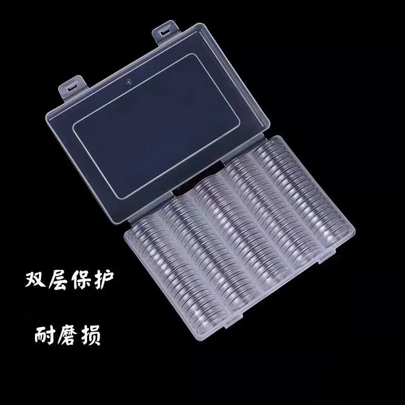 

100pcs/set 30mm Coin Storage Case Capsules Round Plastic Coin Holder Container Organizer Coin Collection Supplies